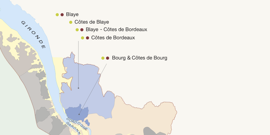 Les côtes - Blaye Bourg