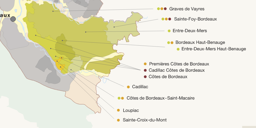 from Entre-Deux-Mers: wines AOC white the