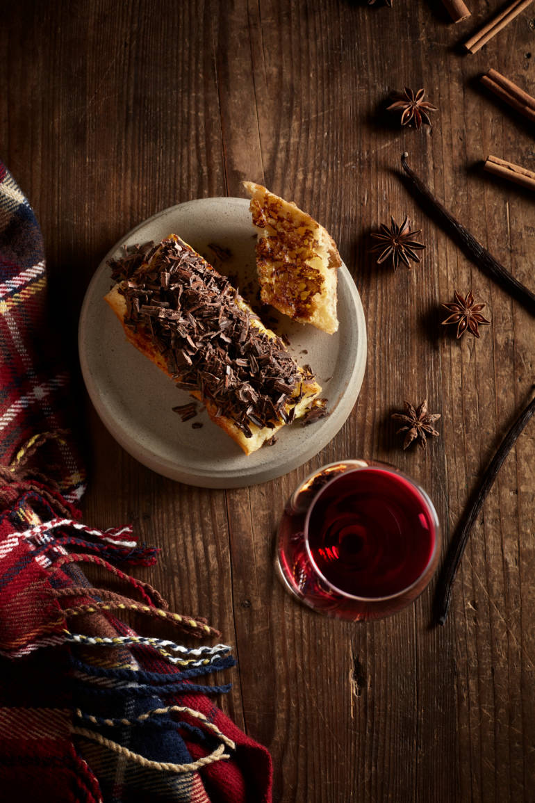 Kruidige wentelteefjes met chocoladevlokken