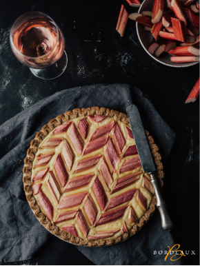 Rhubarb custard pie