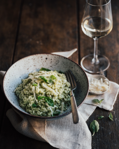 Wild garlic risotto