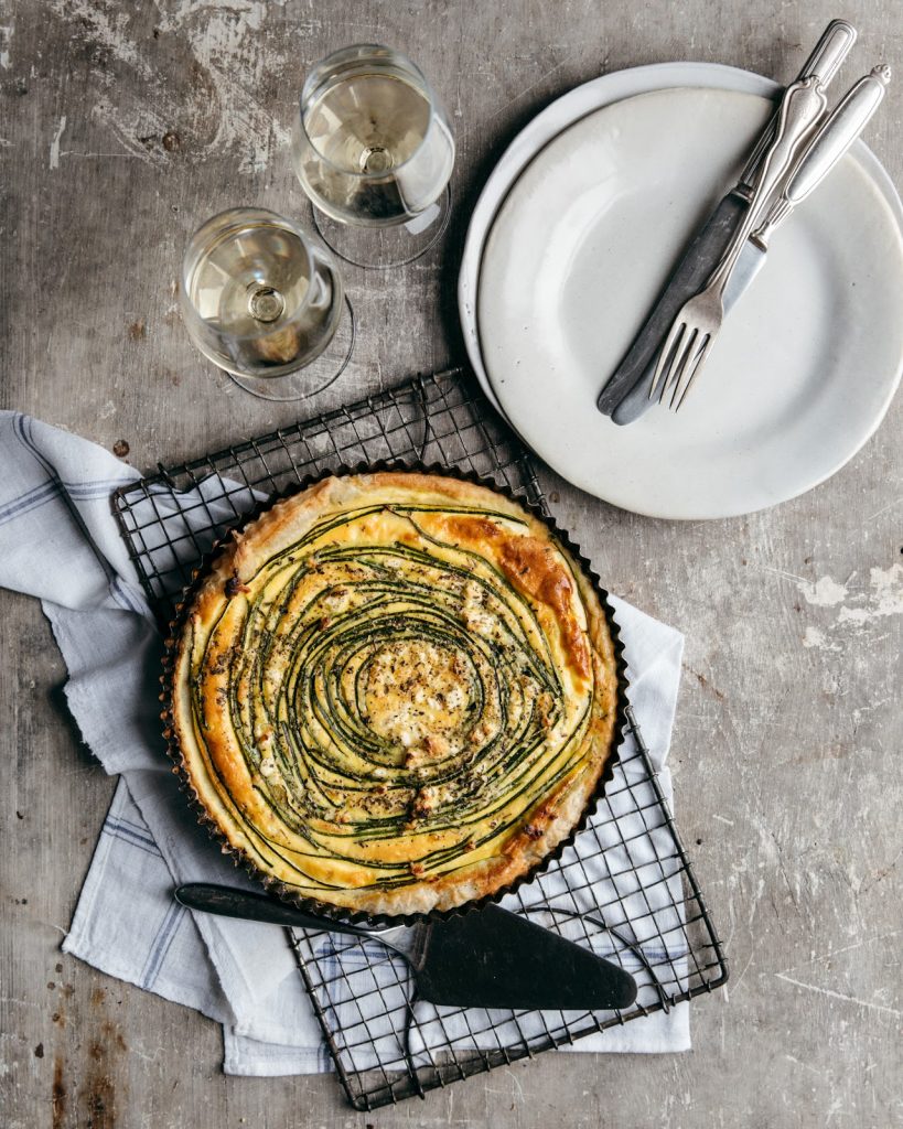 quiche wijn courgette