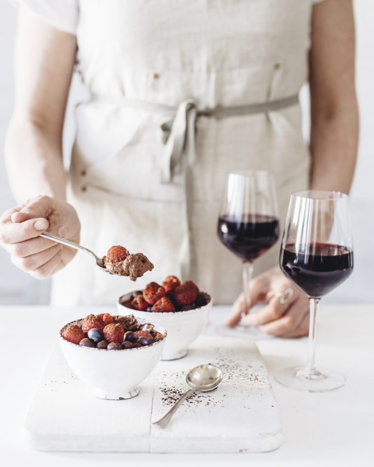 mousse au chocolat vin rouge