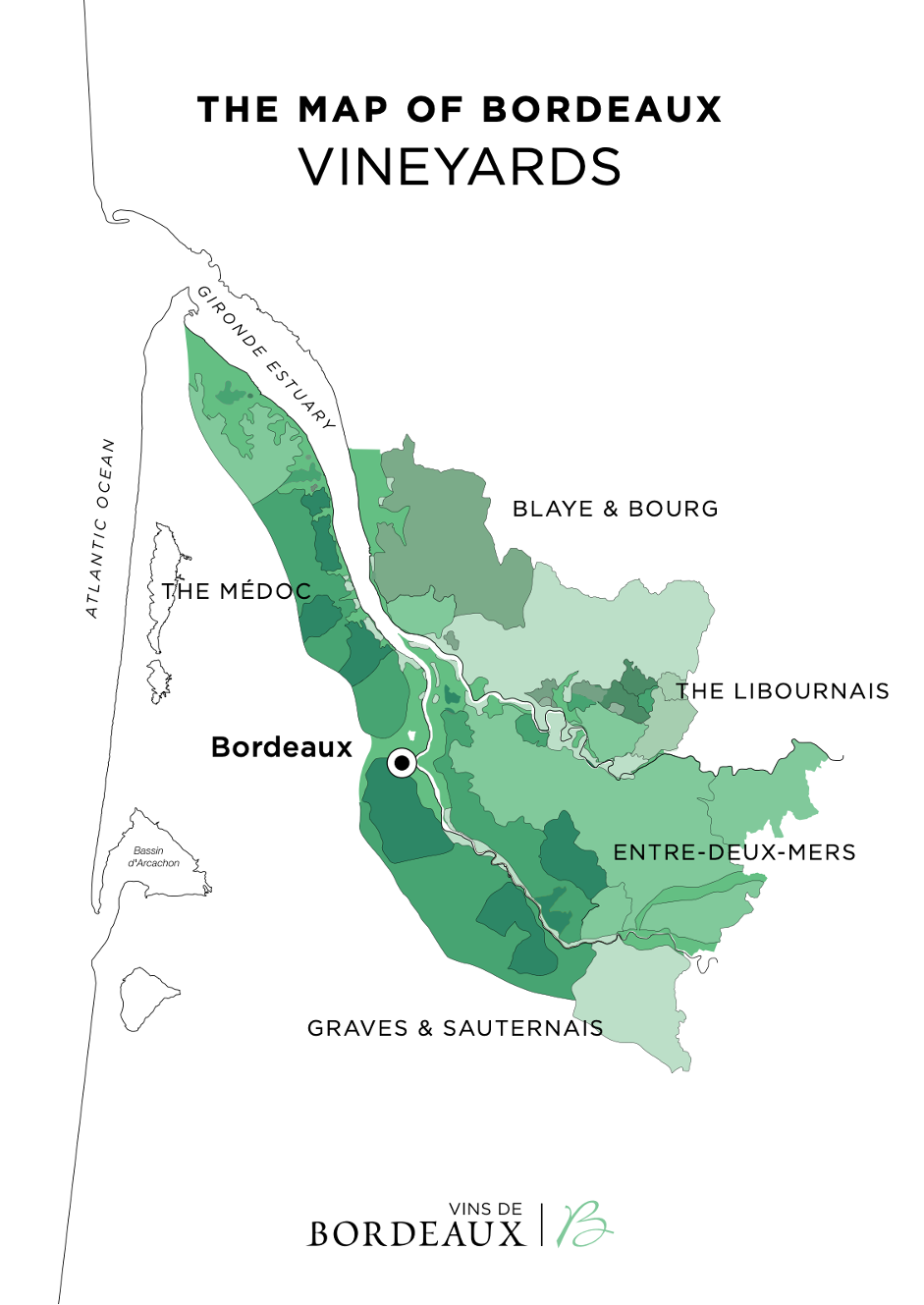 Bordeaux AOC and Supérieur, Bordeaux Wine Regions