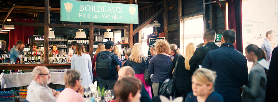 Impressionen von 3 Tagen Bordeaux Pop-up Weinbar