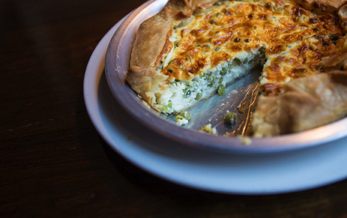 Spring Pea And Goat Cheese Galette [RECIPE]