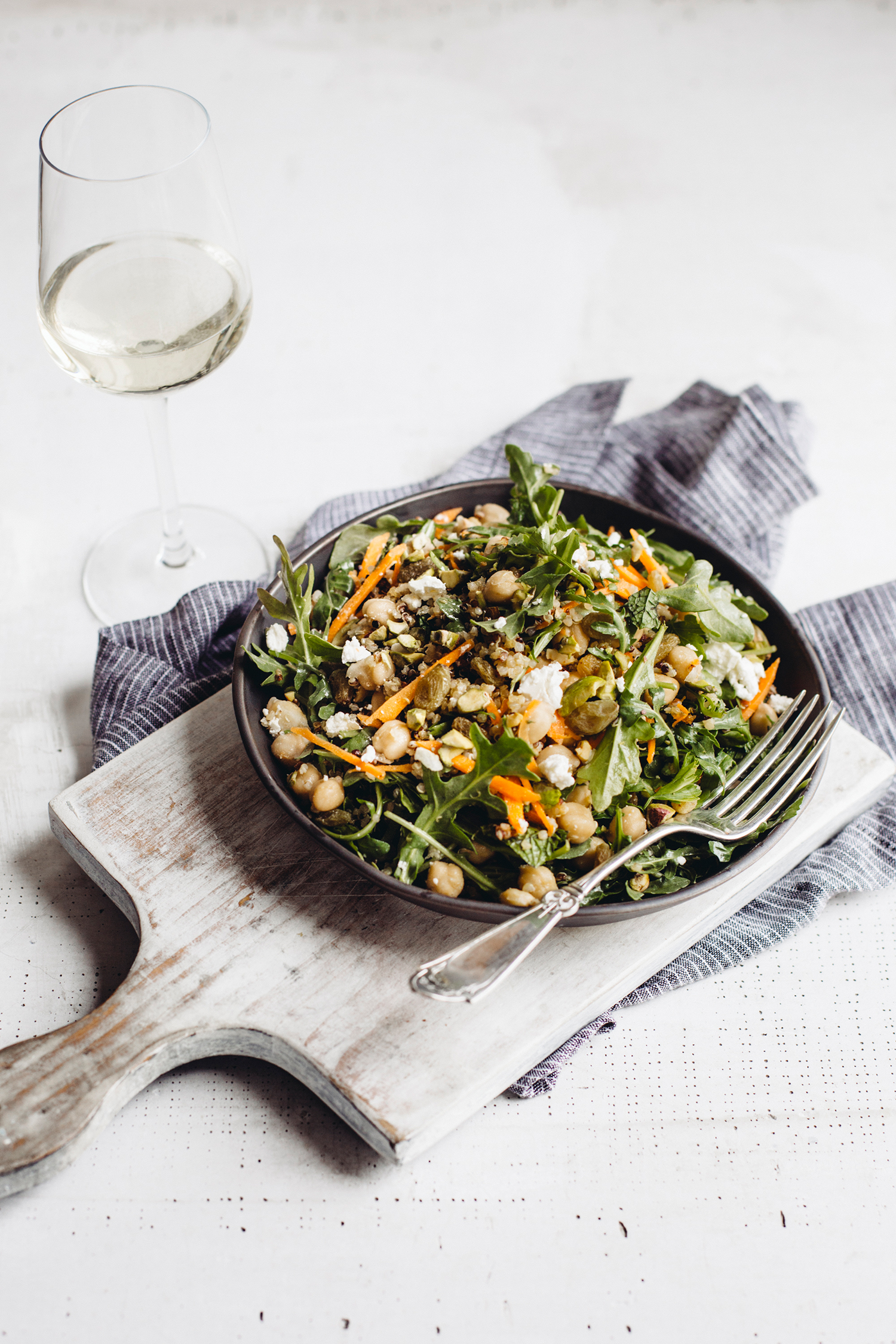 kikkererwts marrokaans salade wijn