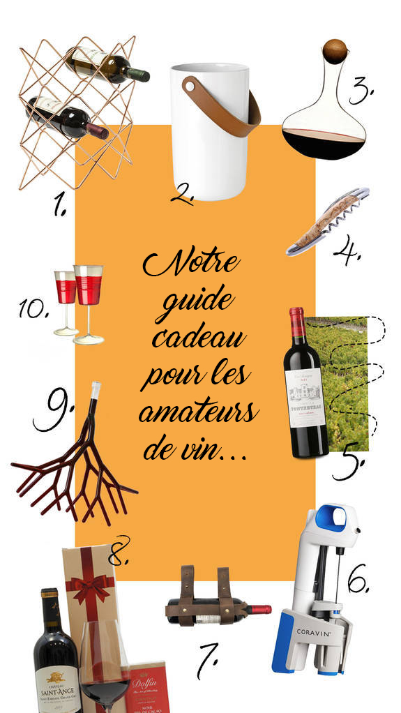 Accessoires du vin pour un cadeau de Noël original